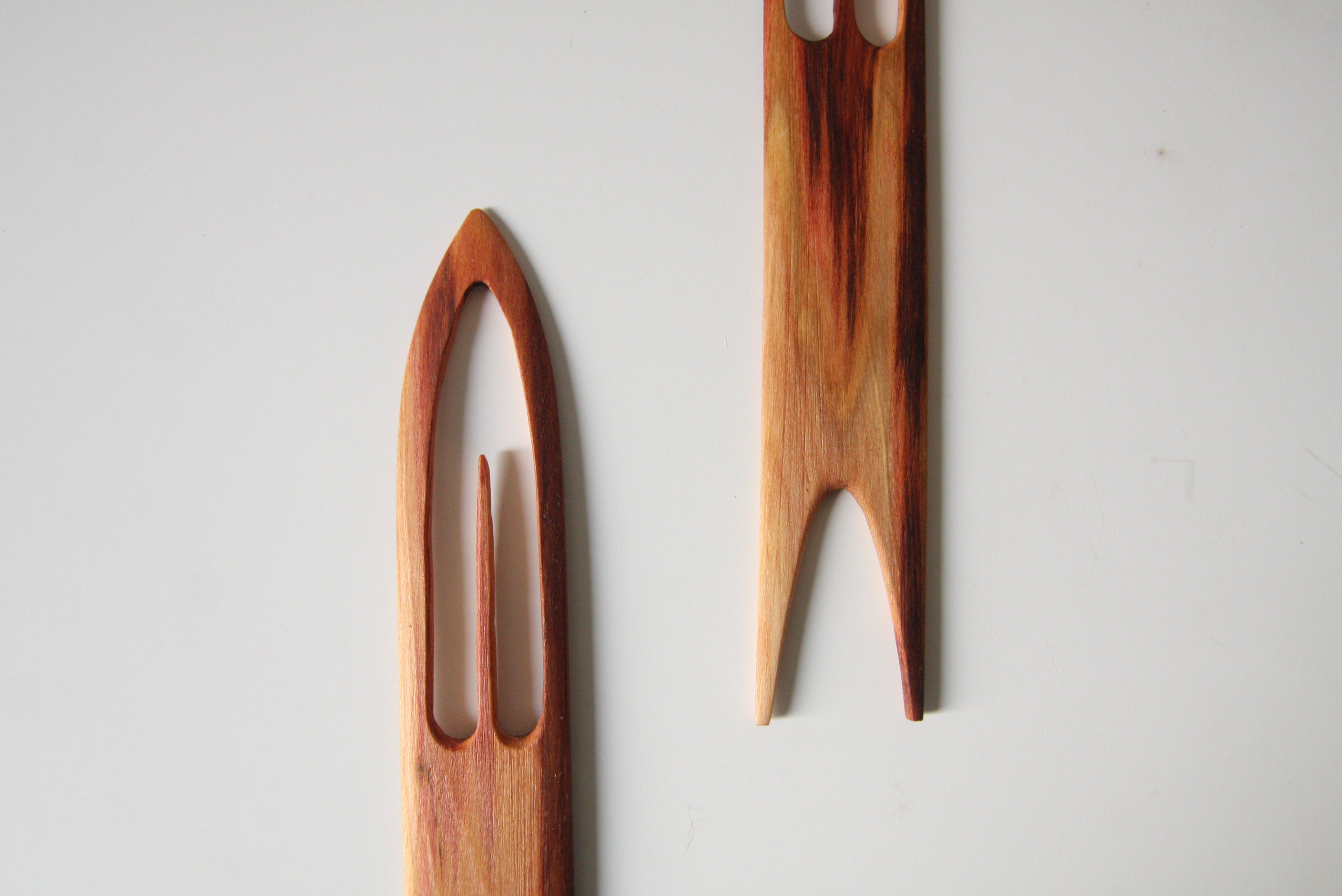 5 Pattern Double Slotted Rigid Heddle With Plum Shuttle Etsy