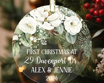 Personalized First Christmas Ornament: New Home Keepsake