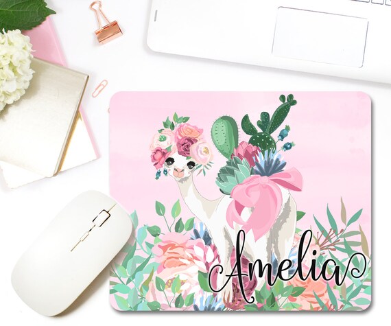 Personalized Llama Mouse Pad Gifts Home Office Decor Desk Mouse Pad Gifts Home Office Decor Desk