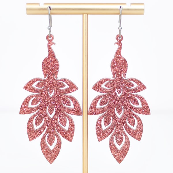 Crystal Peacock Earrings main image 1