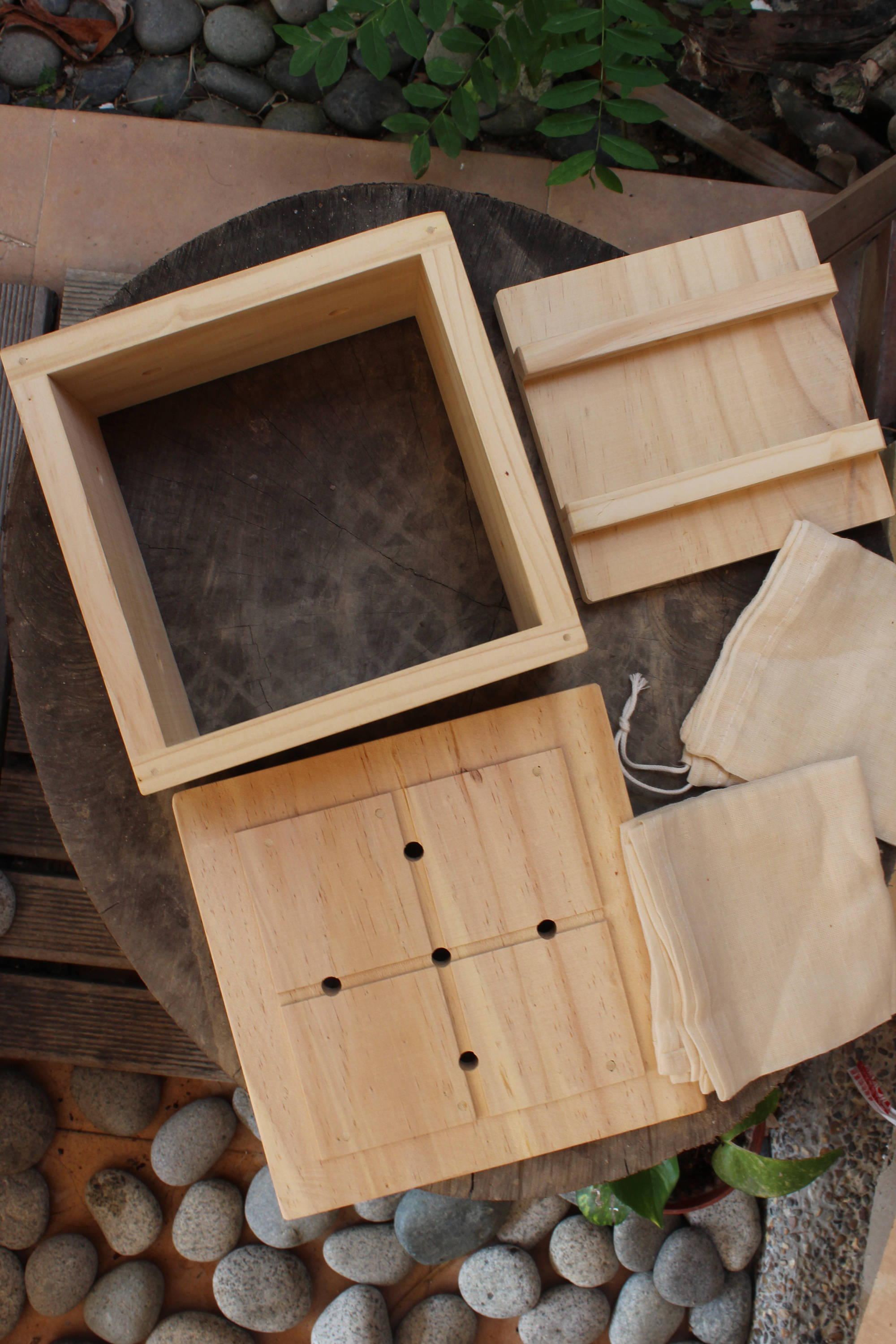 Quality Wooden Tofu Maker Kit large/ Tofu Press/tofu Box/tofu Mold/gift