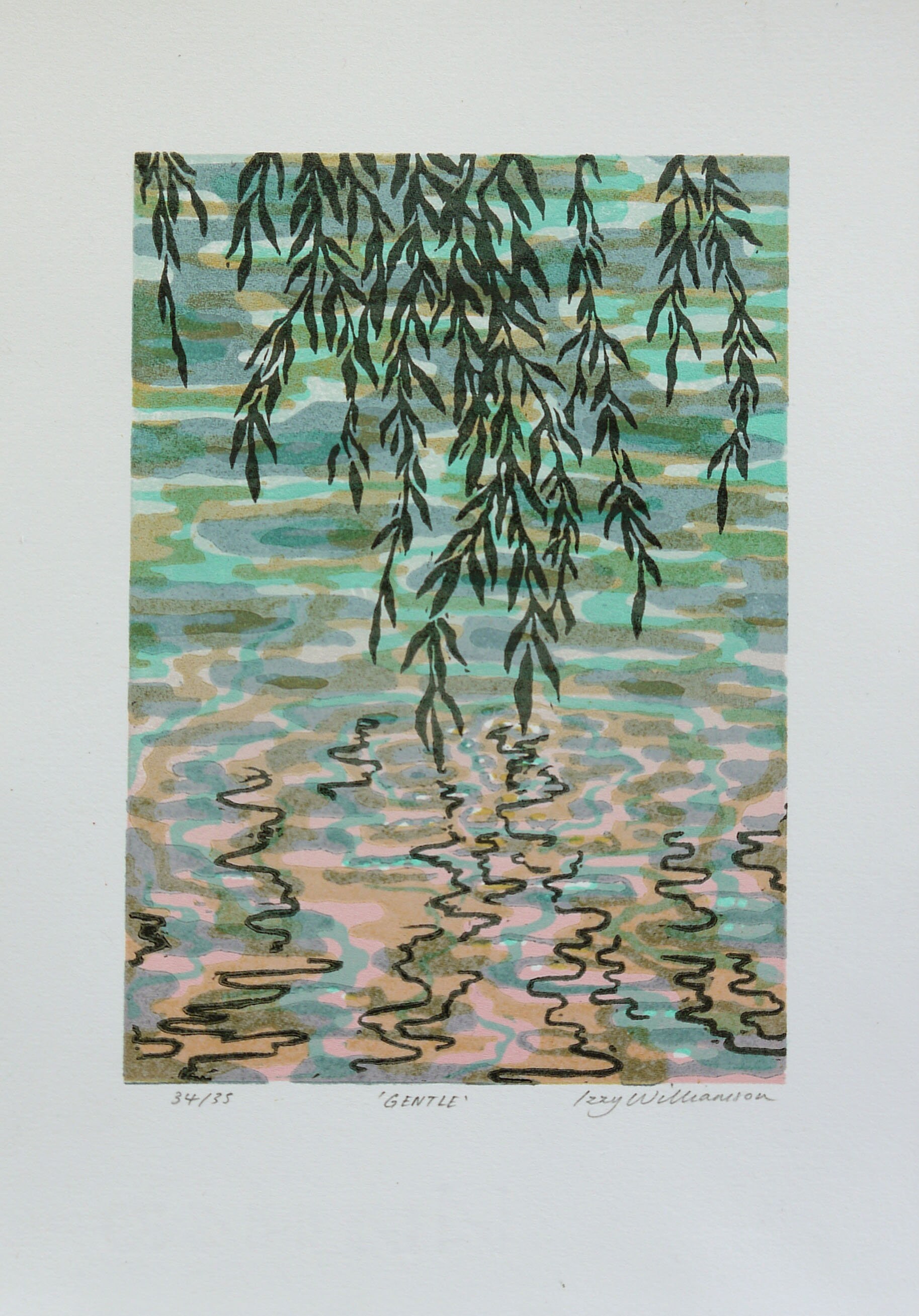 Original Linocut 'Gentle'