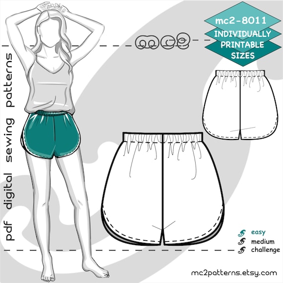 Easy pj outlet shorts pattern