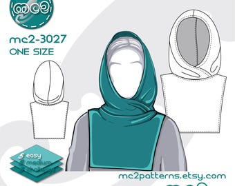 Dickey with Hood Sewing Pattern (Digital PDF Download) ONE-size / mc2-3027