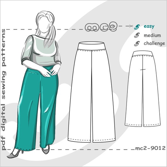 Uk 22 24 26 Usa 18 20 22 Plus Size Easy Flattering Pull On Etsy