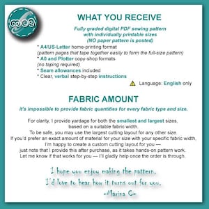 Eco-Bag Beach Shopper Sewing Pattern: Easy-to-make (Digital PDF Download) 45x100cm/ 18"x40" / mc2-1311 image 2