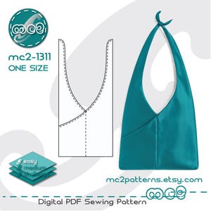 Eco-Bag Beach Shopper Sewing Pattern: Easy-to-make (Digital PDF Download) 45x100cm/ 18"x40" / mc2-1311