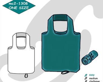 54x44cm/ 21&quot;x17&quot;/ Tote Bag Shopper Easy-to-make/ Digital Sewing PDF-pattern &gt;mc2patterns&lt; mc2-1308