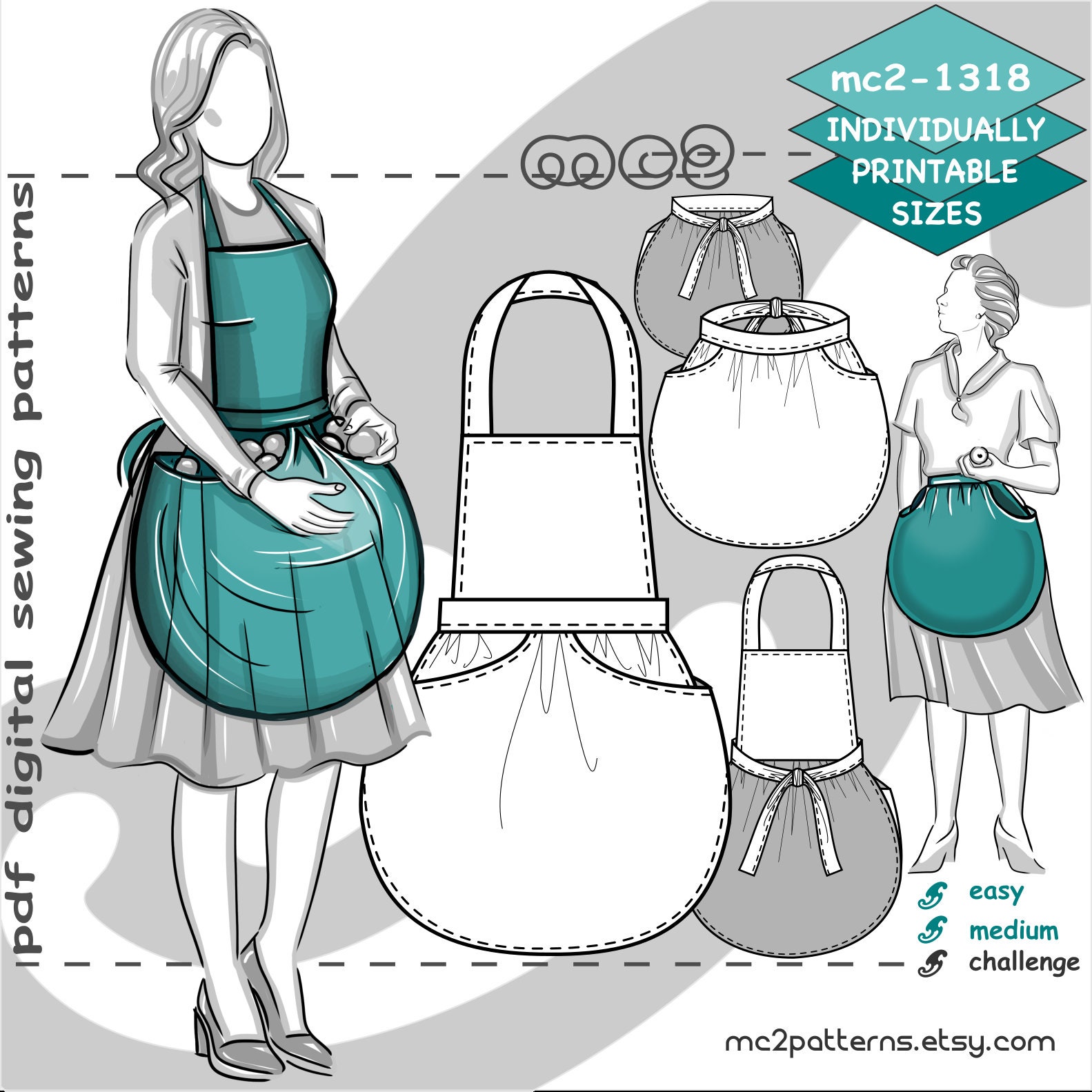 Free Sewing Pattern: Tool apron for sewists and crafters – Sewing