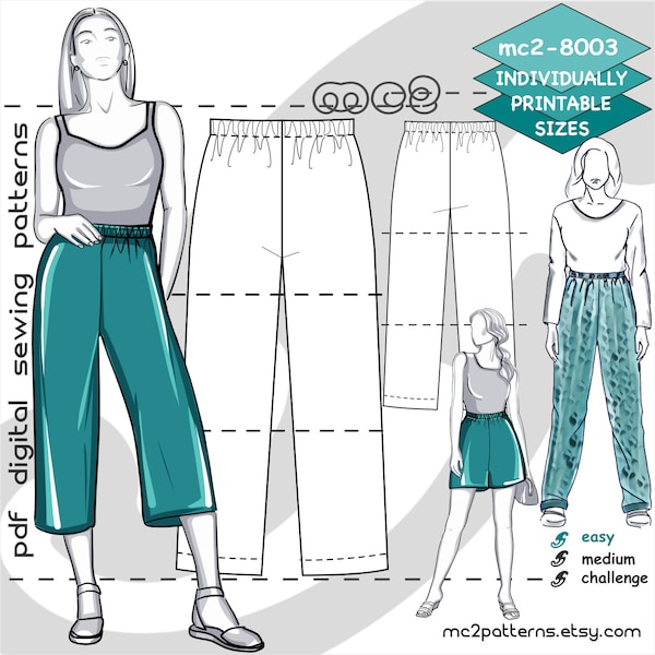 Pajama Pants Pattern - Etsy