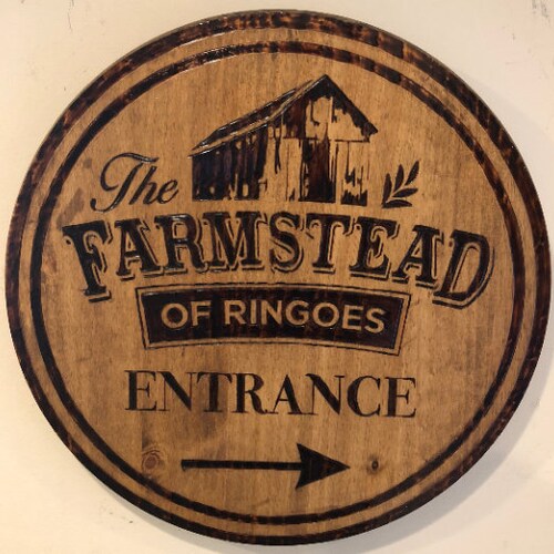 Any Logo or Design | Custom Burned Wood Sign | Barrel Sign | Round Sign | Company Logo | Pallet Wood Sign | shops Rustic Sign | Logo on Sign