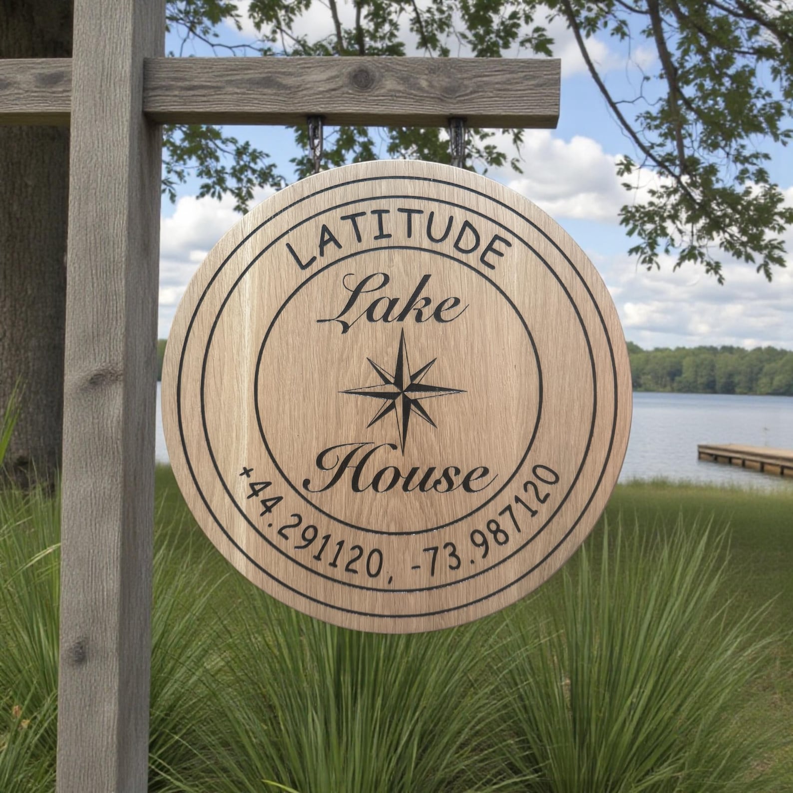 Personalized Outdoor Signs | Any Logo or Design | White Oak Hardwood ...