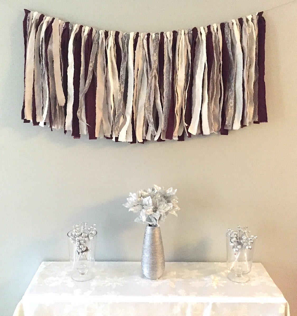 Purple And Silver Wedding Banner Elegant Purple And Grey