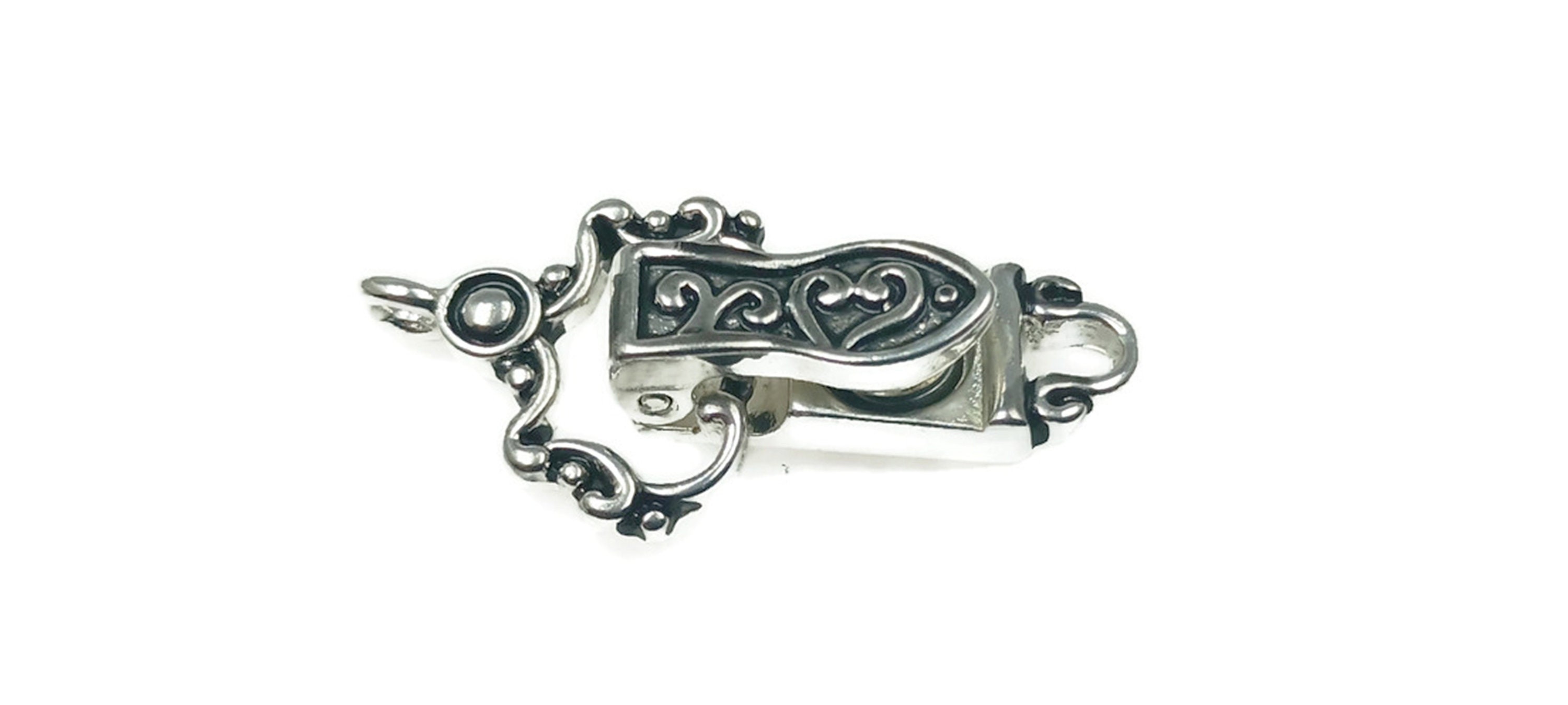 Magnetic Classp for Jewelry Making Fold Over Magnetic Clasp Silver Magnetic  Clasp Double Strand Clasp Unique Clasp Bracelet Clasps 9469 
