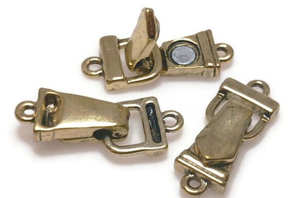 Magnetic Clasps (Qt 20) Fold Over Magnetic Clasps Gold Clasps