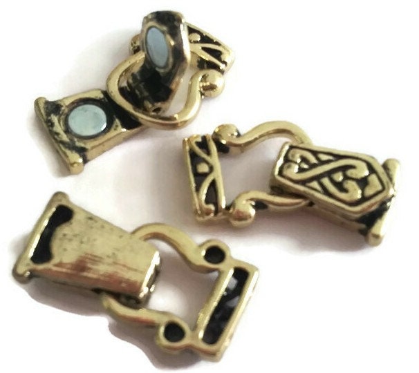 20 Magnetic Clasps Fold Over Magnetic Clasps Gold Magnetic Clasps for  Jewelry Making, Bracelet Clasps, Necklace Clasps 9462 