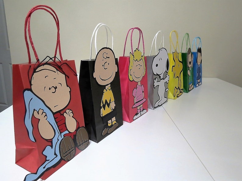 Peanuts Gang Inspired Goody Bags 8.25 x 5.25 / 7 Etsy