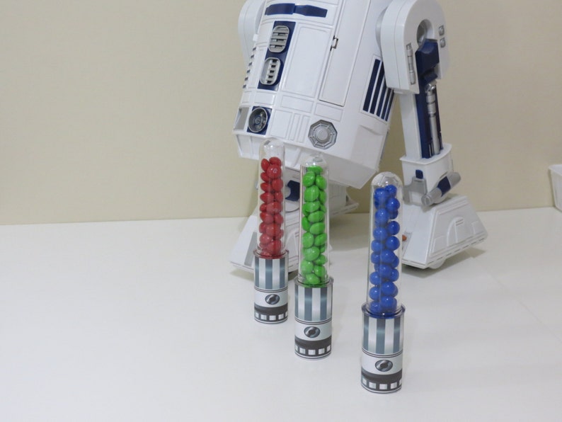 6pc Star Wars Inspired Lightsaber Candy Tube