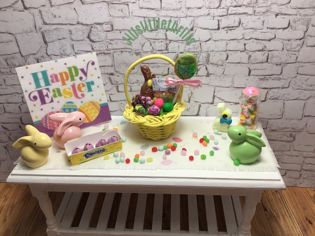 1:12 Dollhouse Miniature Easter Basket - Etsy