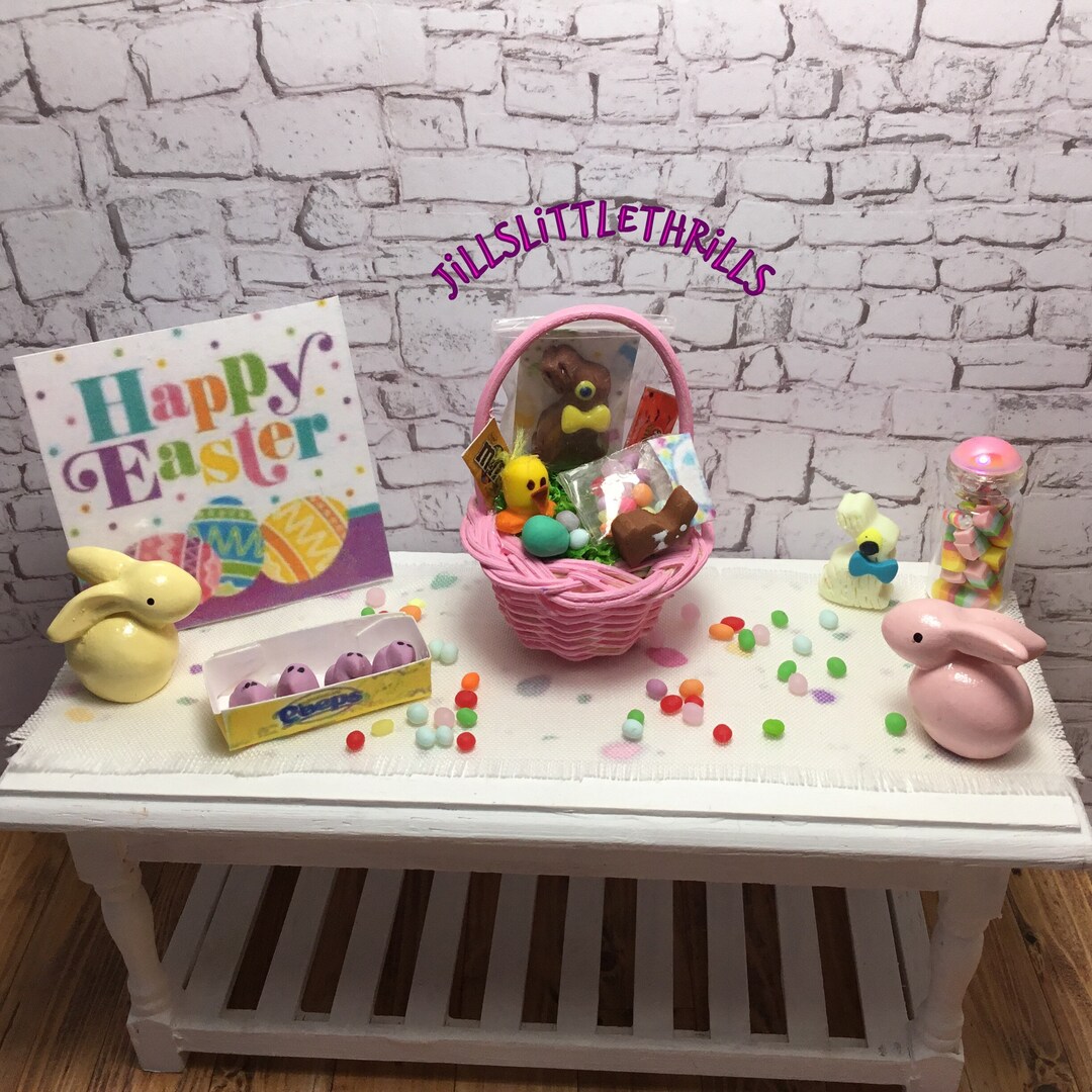 1:12 Dollhouse Miniature Easter Basket - Etsy
