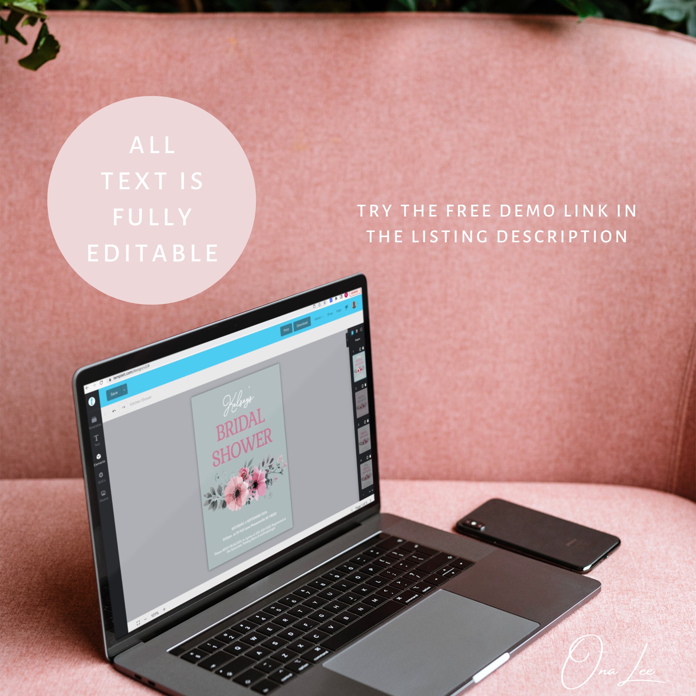 Customizable Bridal Shower Invitation | Printable Bridal Shower ...