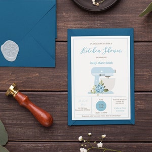 Customizable Bridal Shower Invitation  | Printable Kitchen Shower Template