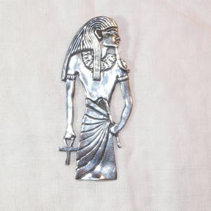 Sterling Silver Egyptian Pharaoh Pendant, 925 Large Pharaoh Pendant, Hand Made Pharaoh Pendant, Genuine Sterling Silver Pharaoh, Large Heavy