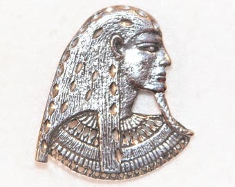 Sterling Silver Egyptian Pharaoh Brooch Or Pin, 925 Designer Brooch Pin, Egyptian Pharaoh Brooch/Pin, Quality 925 King Tut Style Brooch