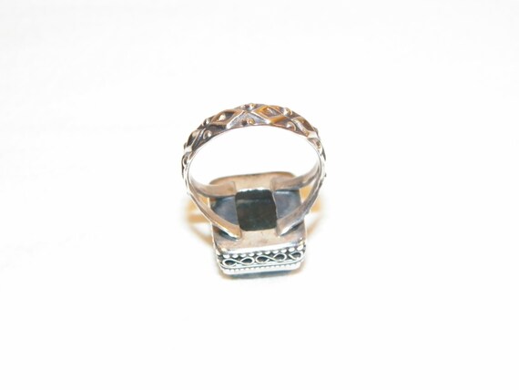 Size 8 Sterling Silver Black Labradorite Ring, So… - image 7