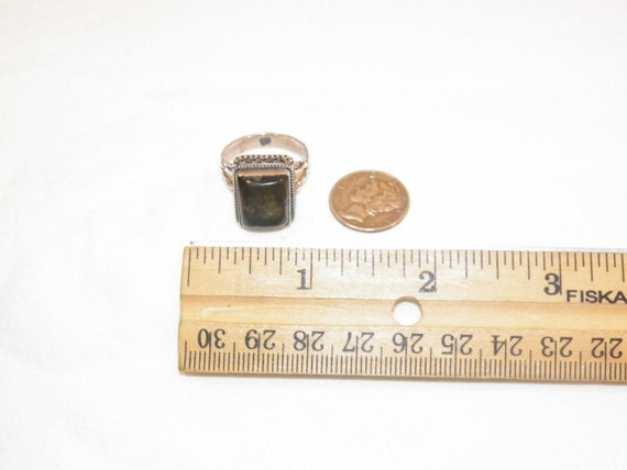 Size 8 Sterling Silver Black Labradorite Ring, So… - image 8