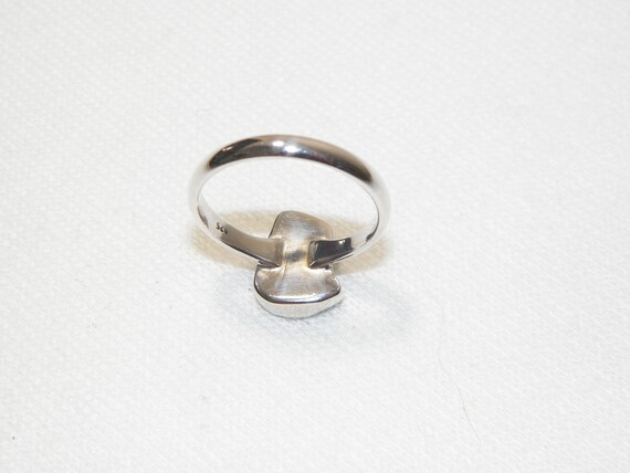 Sterling Silver Rough Opal Ring, Size 9 - image 3