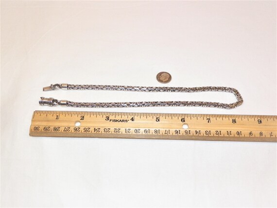 17 Inch 5.5mm 62.2 Gram Sterling Silver Byzantine… - image 8