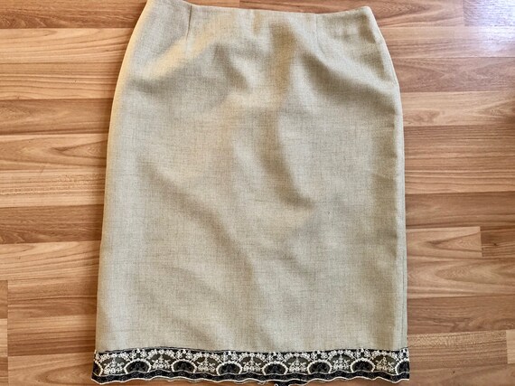 Womens cream pencil skirt uk cheap