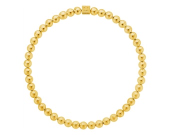 LJ 4mm Gold Filled Bead Bracelet