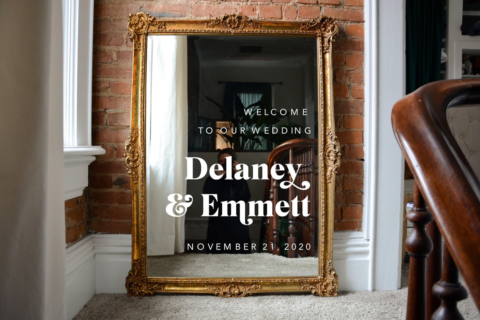 Mirror Wedding Sign Wedding Decal for Mirror to Etsy