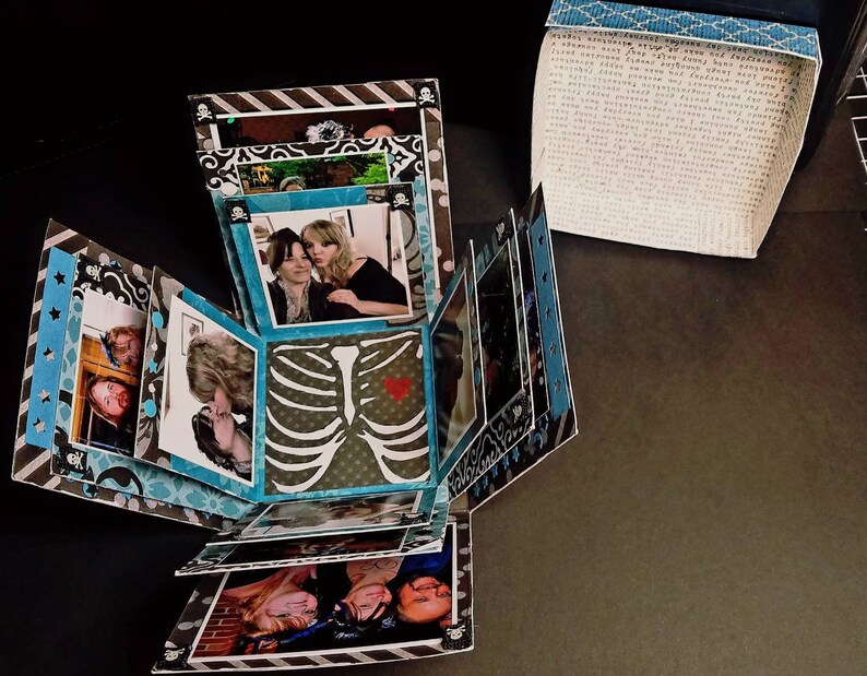 Photo Explosion Box Unique Photo Album Mini Gift Photo Etsy