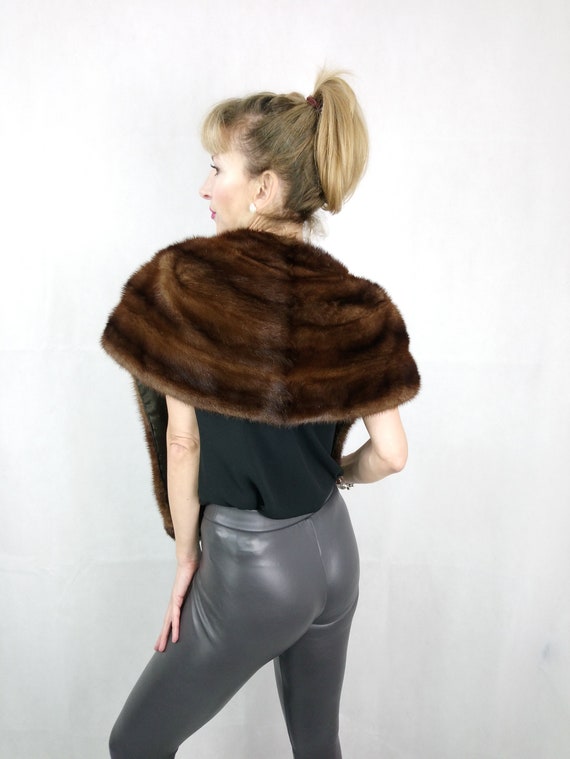 Fur Stole / Vintage fur stole / Mink fur stole/ F… - image 4
