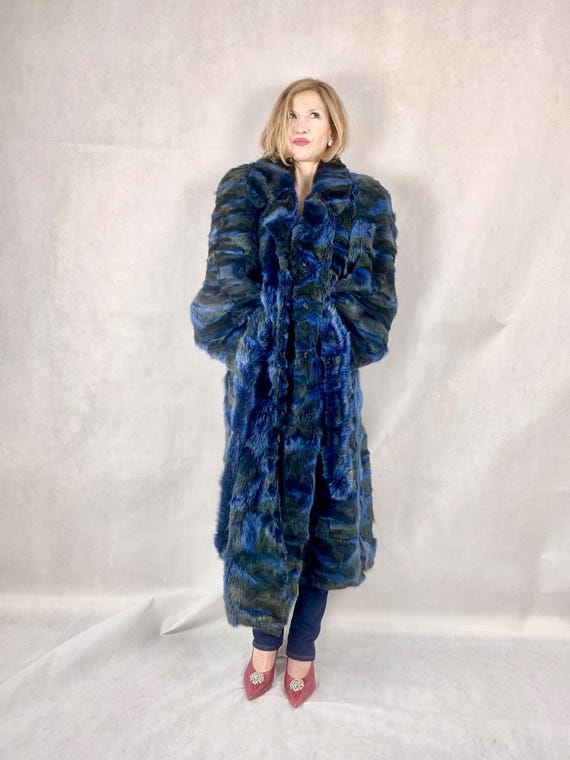 Cappotto di volpe vera/Cappotto di pelliccia vintage/TAGLIA