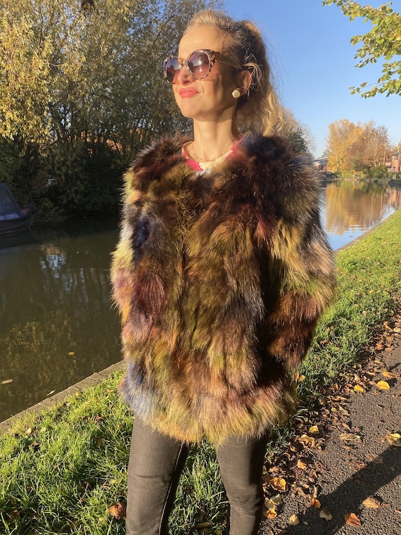 Mehrfarbigen Lange Jacke aus geliebten