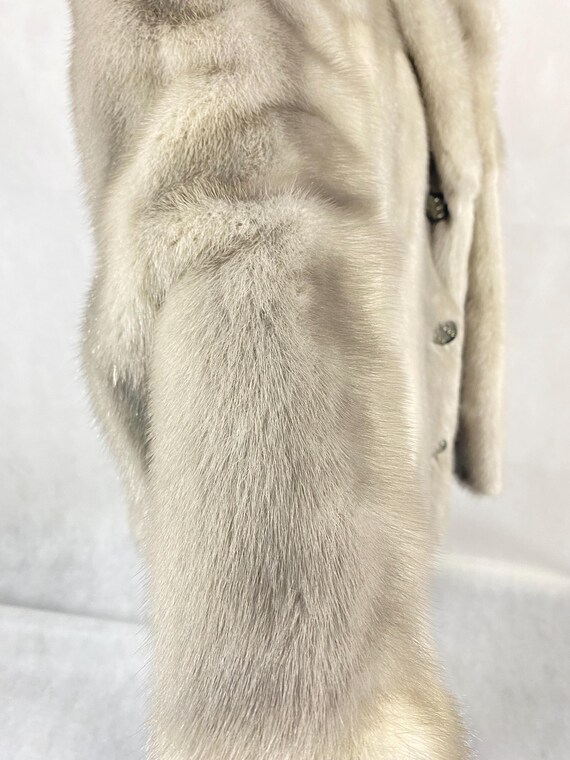 ヴィンテージサファイアミンクファージャケット：グレーの