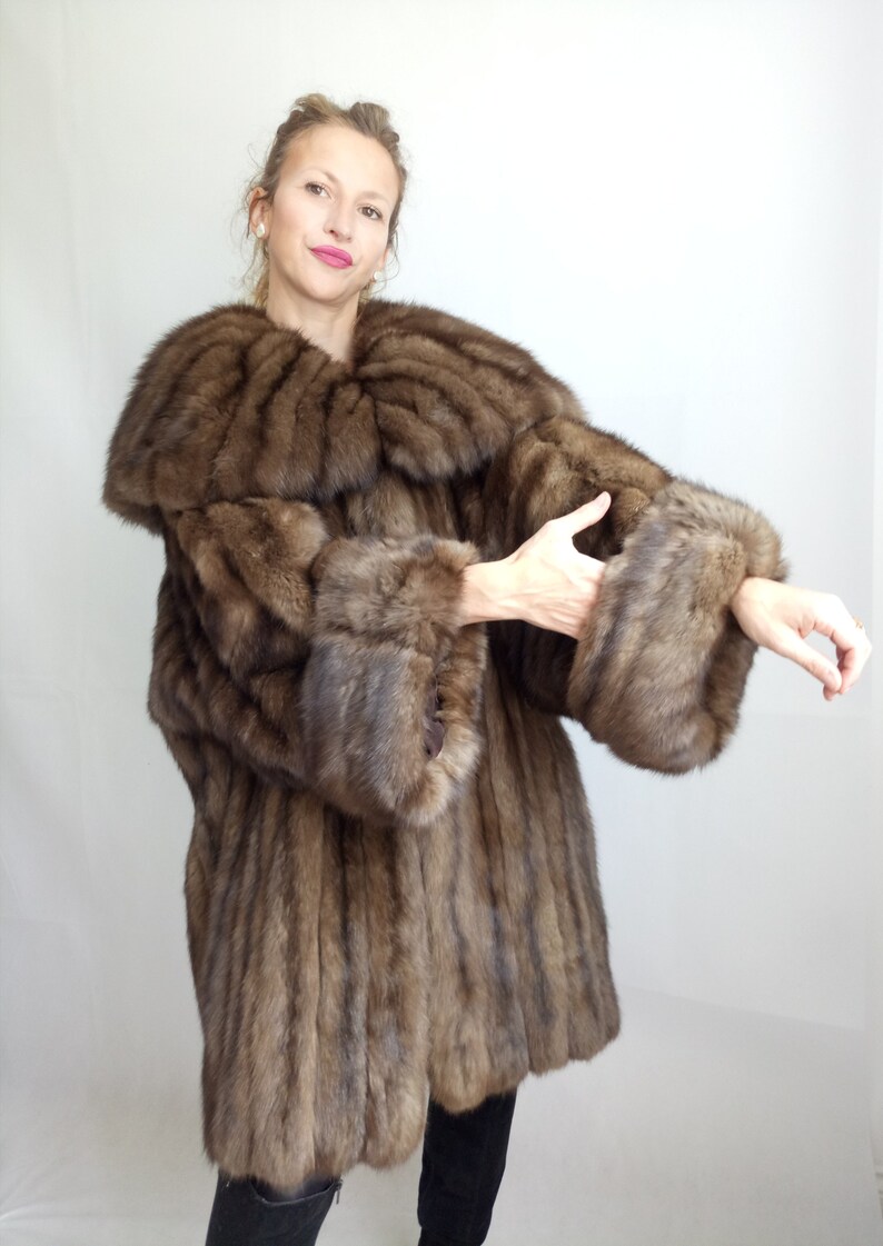 vintage sable fur coat