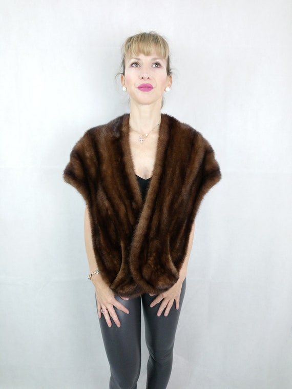 Fur Stole / Vintage fur stole / Mink fur stole/ F… - image 2