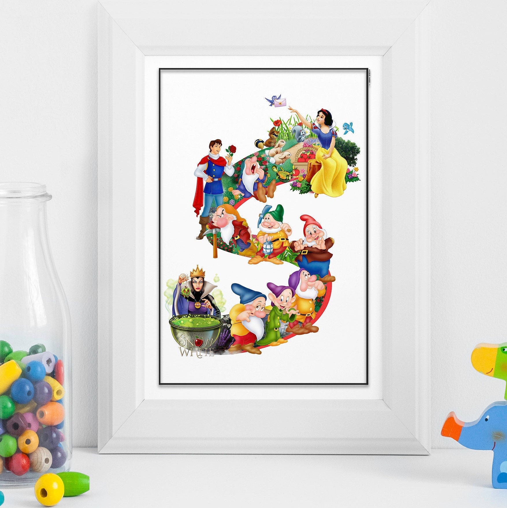 snow white disney poster movie printable letter s nursery alphabet kids