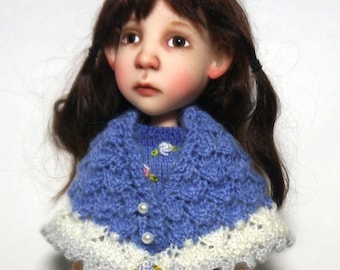 Handknitted dress and shawl set for Little Darlings and Little Stella