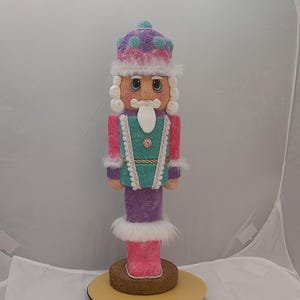 Nutcracker, Candyland Nutcracker, Christmas Nutcracker, Nutcracker Decoration, Nutcracker Decor, Pastel Nutcracker, Decorated Nutcracker