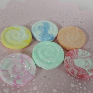 Set of 5 Fake Assorted Glittered Marbled Swirl Candies  Fake Candies  Fake Marbled Glittered Swirl Candy  Fake Sweets  Fake Marbled Candies