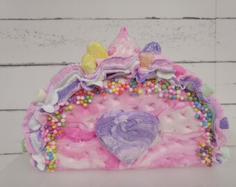 Fake Heart Taco,  FakeTaco,  Fake Valentine Taco,  Faux Pastel Heart Taco,