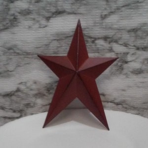 Estrella Prim de color burdeos Estrella Prim de color burdeos Accesorio para corona de estrellas Decoración de estrellas Decoración de estrellas Corona de estrellas caprichosa Estrella borgoña