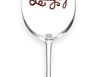 The Queens' Jewels -  Naughty Glassware  - Unique Gift for Women Birthday Cute Not Painted Bling Bedazzled