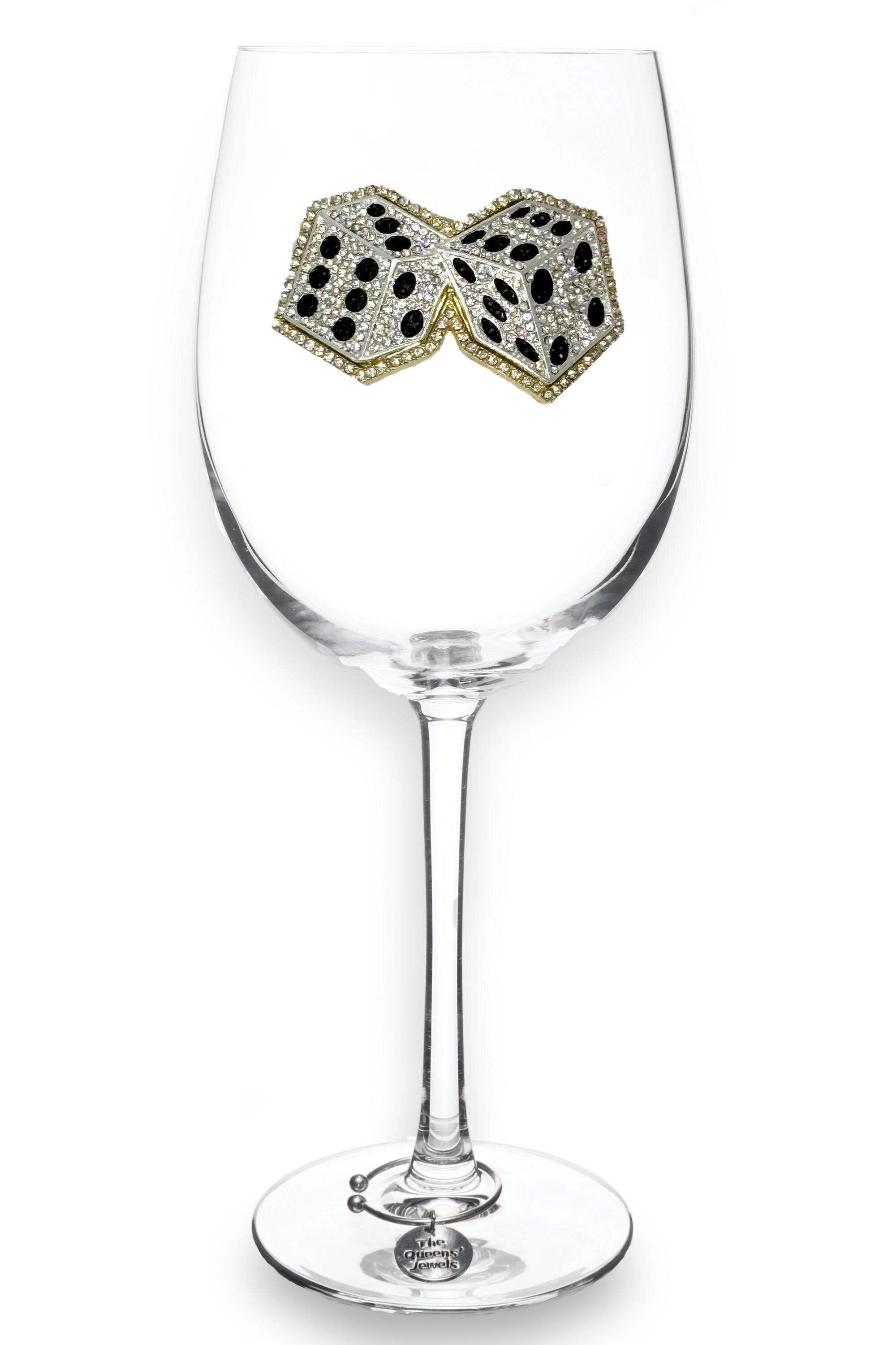 The Queens' Jewels - Dice Drinkware - Unique Gift for Women Birthday Cute  Not Painted Bling Bedazzled